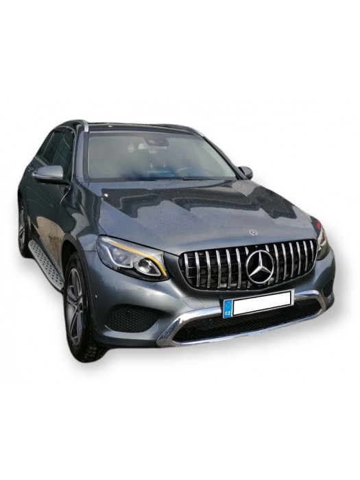 Boční nášlapy Mercedes Benz GLC 2015-2022 (X253/C253) - stříbrné